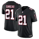 Zennovawear Deion Sanders Atlanta Falcons Alternate Throwback Vapor FUSE. Stitched Retired Limited Jersey - Black