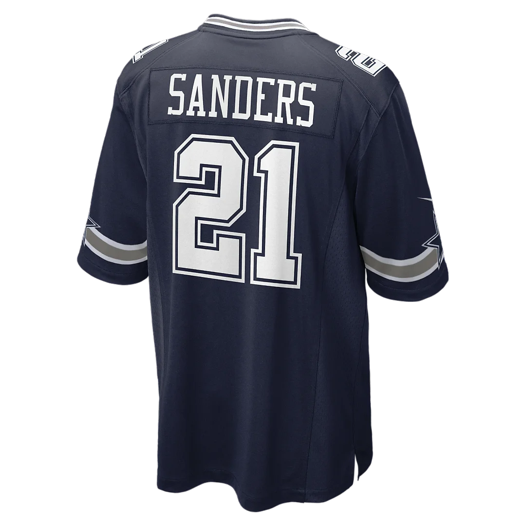 Zennovawear Deion Sanders Dallas Cowboys Team Retired Player Game Jersey - Navy