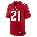 Zennovawear Deion Sanders Atlanta Falcons Retired Player Game Jersey - Red