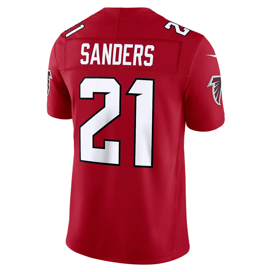 Zennovawear Deion Sanders Atlanta Falcons Team Vapor FUSE. Stitched Retired Limited Jersey - Red