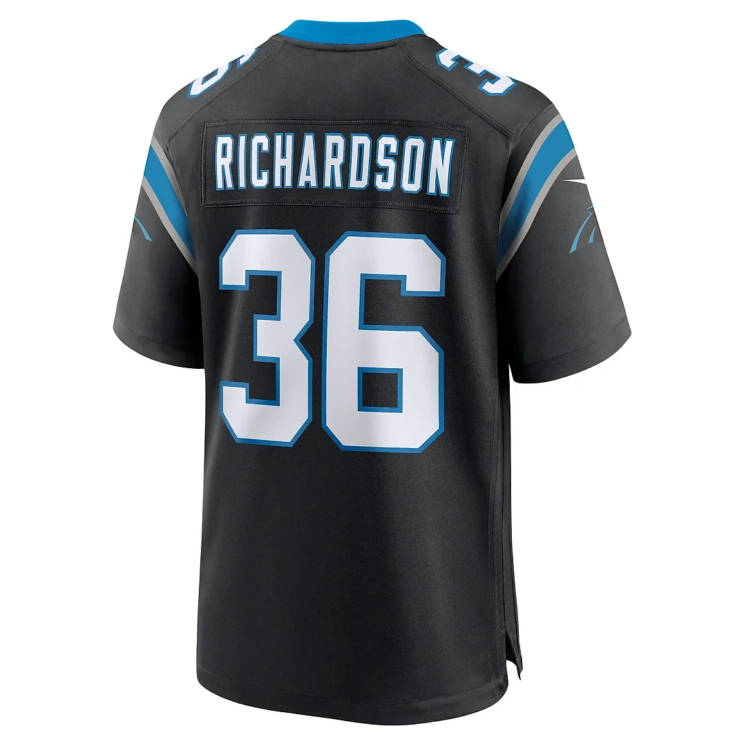 Zennovawear Demani Richardson Carolina Panthers Team Game Jersey - Black
