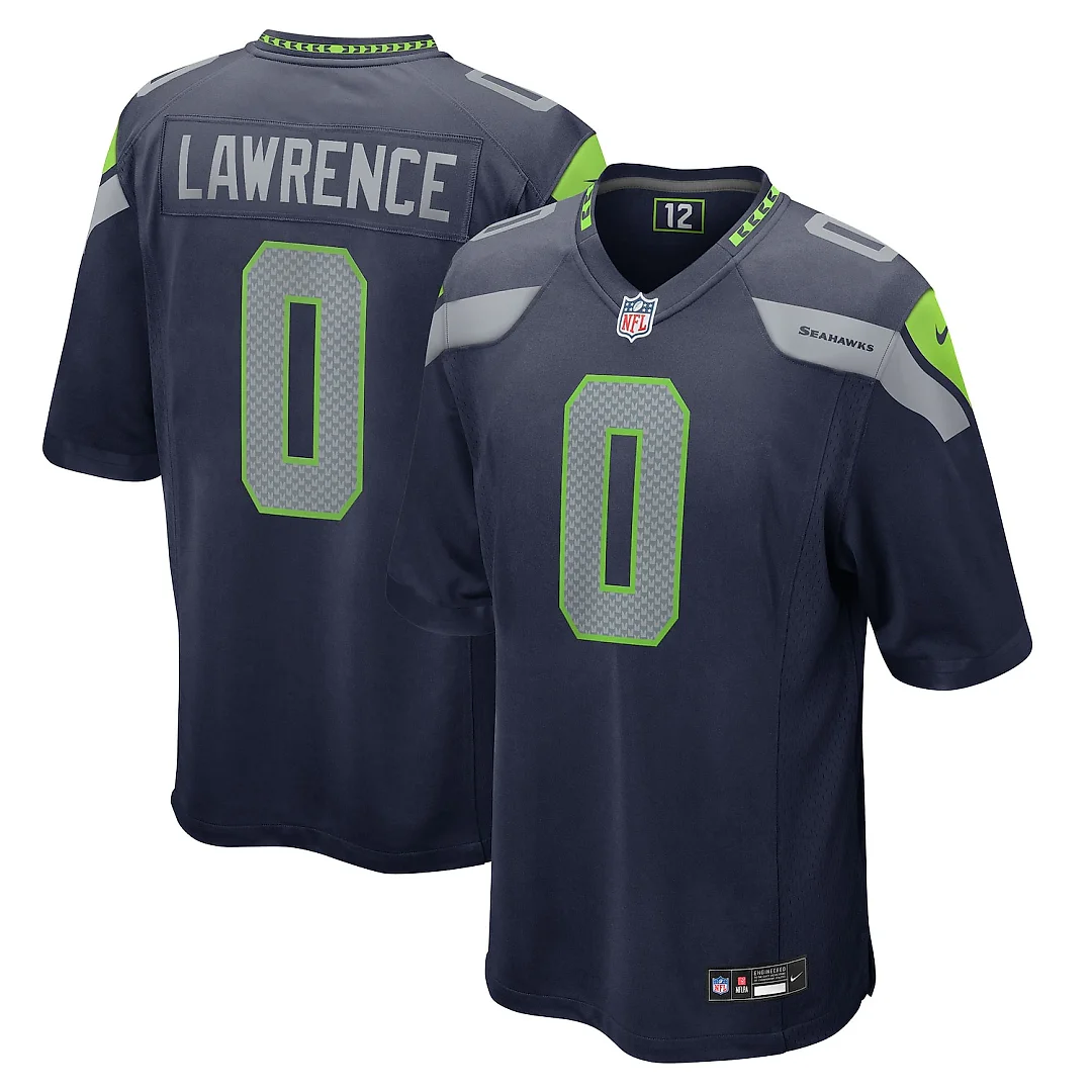 Zennovawear DeMarcus Lawrence Seattle Seahawks Team Game Jersey - College Navy