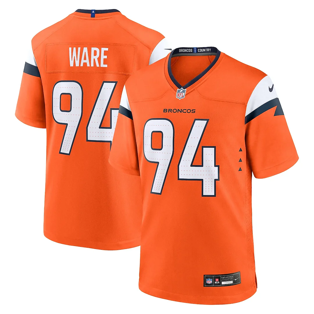 Zennovawear DeMarcus Ware Denver Broncos Team Retired Game Jersey - Orange