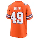 Zennovawear Dennis Smith Denver Broncos Retired Player Alternate Game Jersey - Orange
