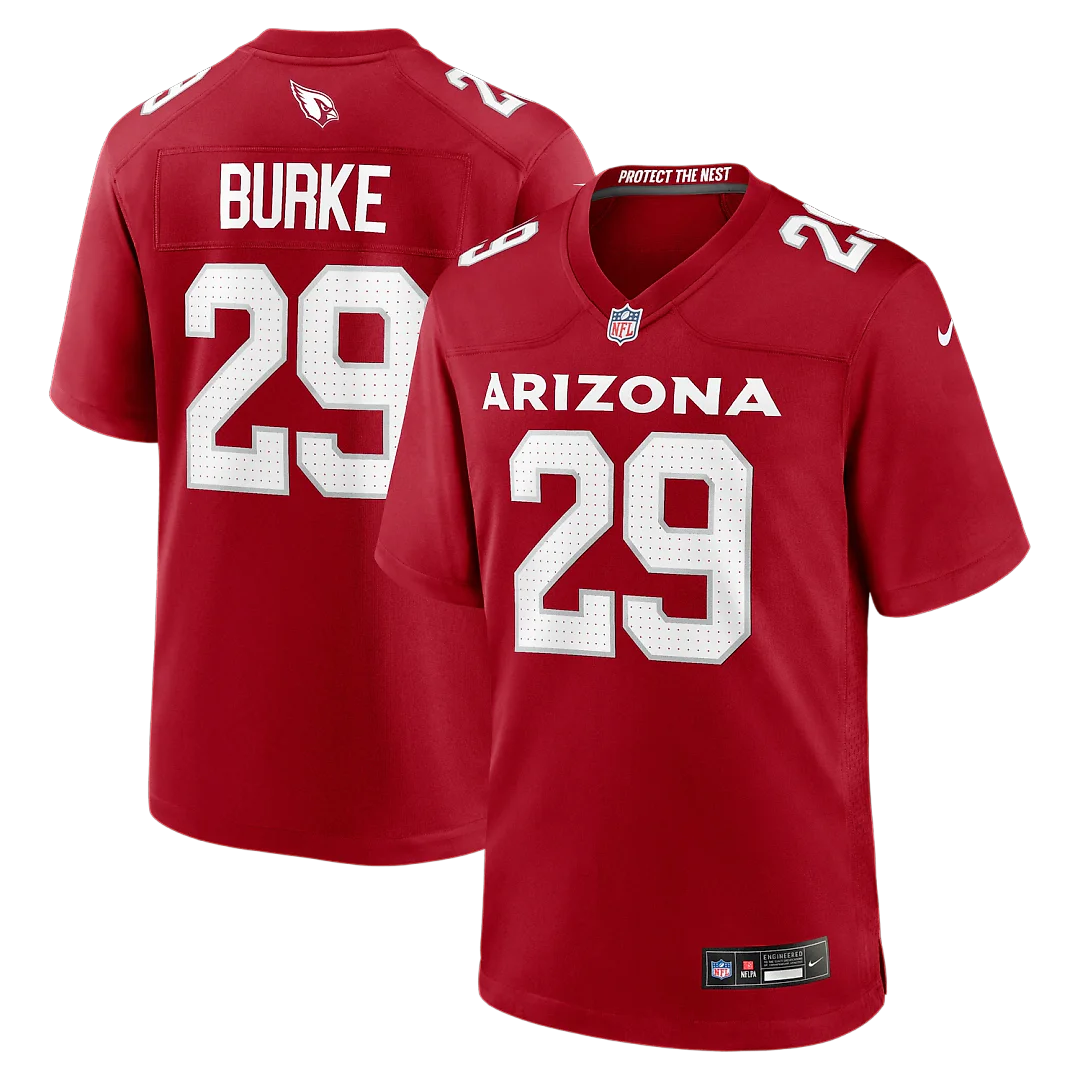 Zennovawear Denzel Burke Arizona Cardinals Team Game Jersey - Cardinal