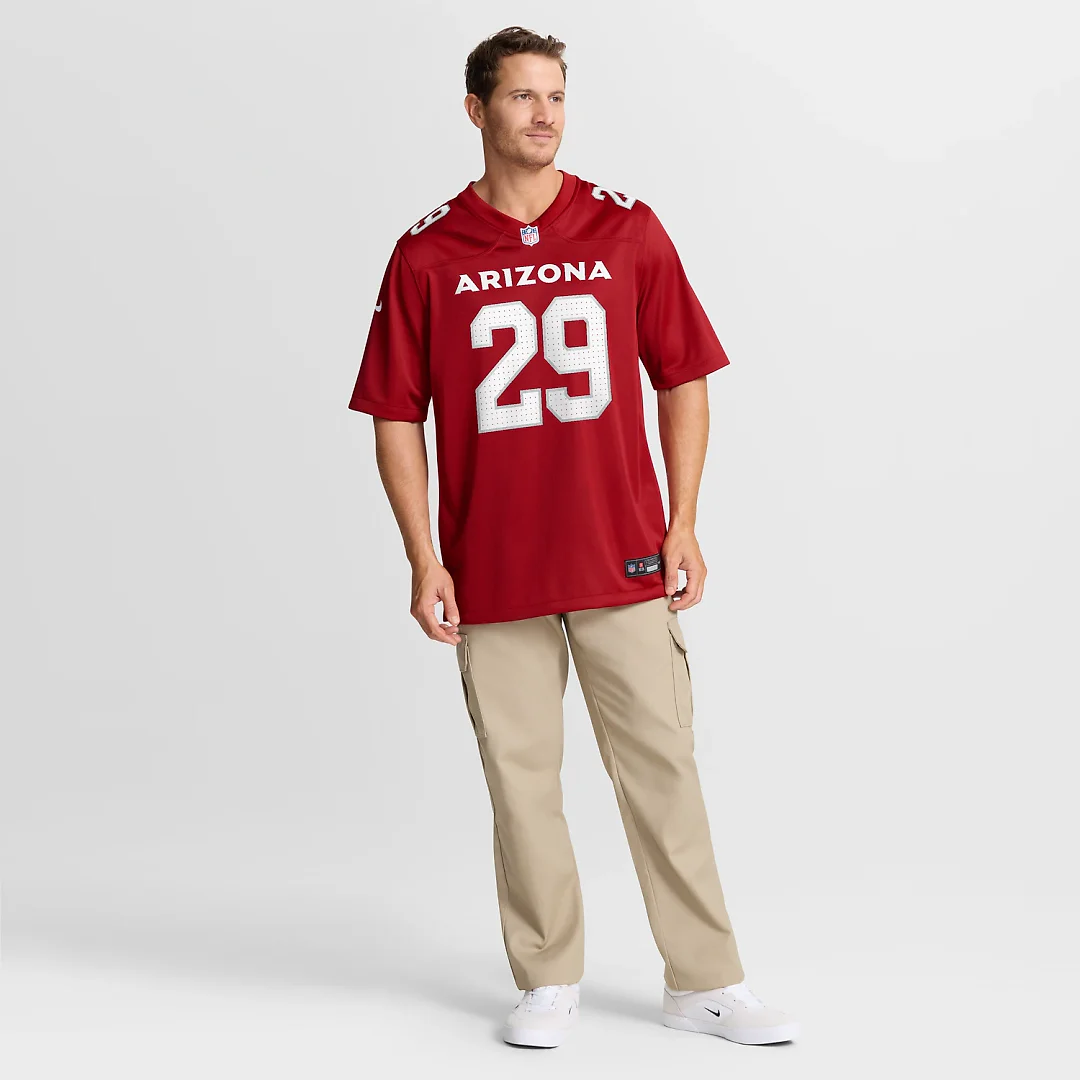 Zennovawear Denzel Burke Arizona Cardinals Team Game Jersey - Cardinal