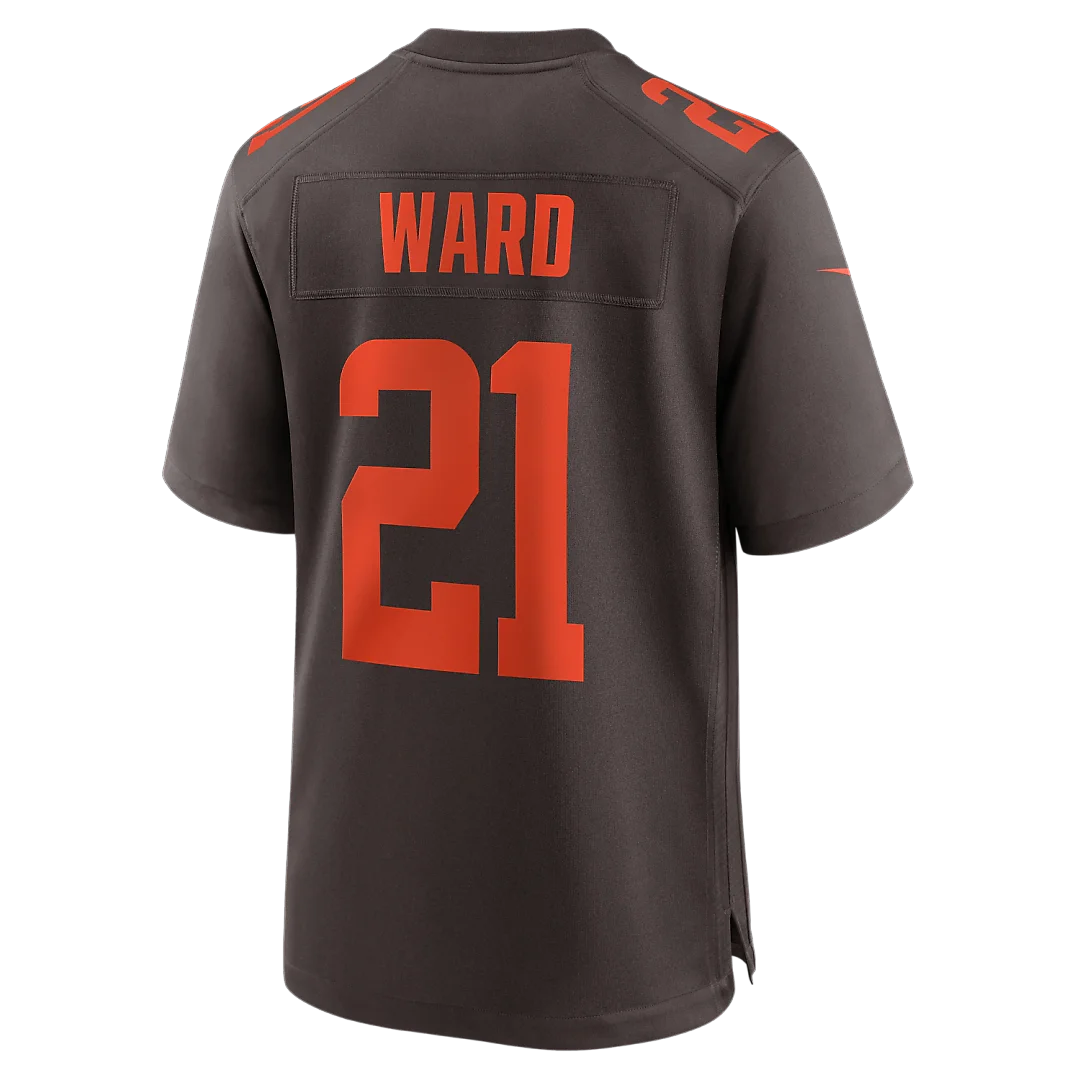 Zennovawear Denzel Ward Cleveland Browns Alpha Dawg Game Jersey - Brown