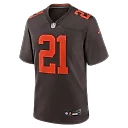 Zennovawear Denzel Ward Cleveland Browns Alpha Dawg Game Jersey - Brown