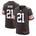 Zennovawear Denzel Ward Cleveland Browns Player Game Jersey - Brown