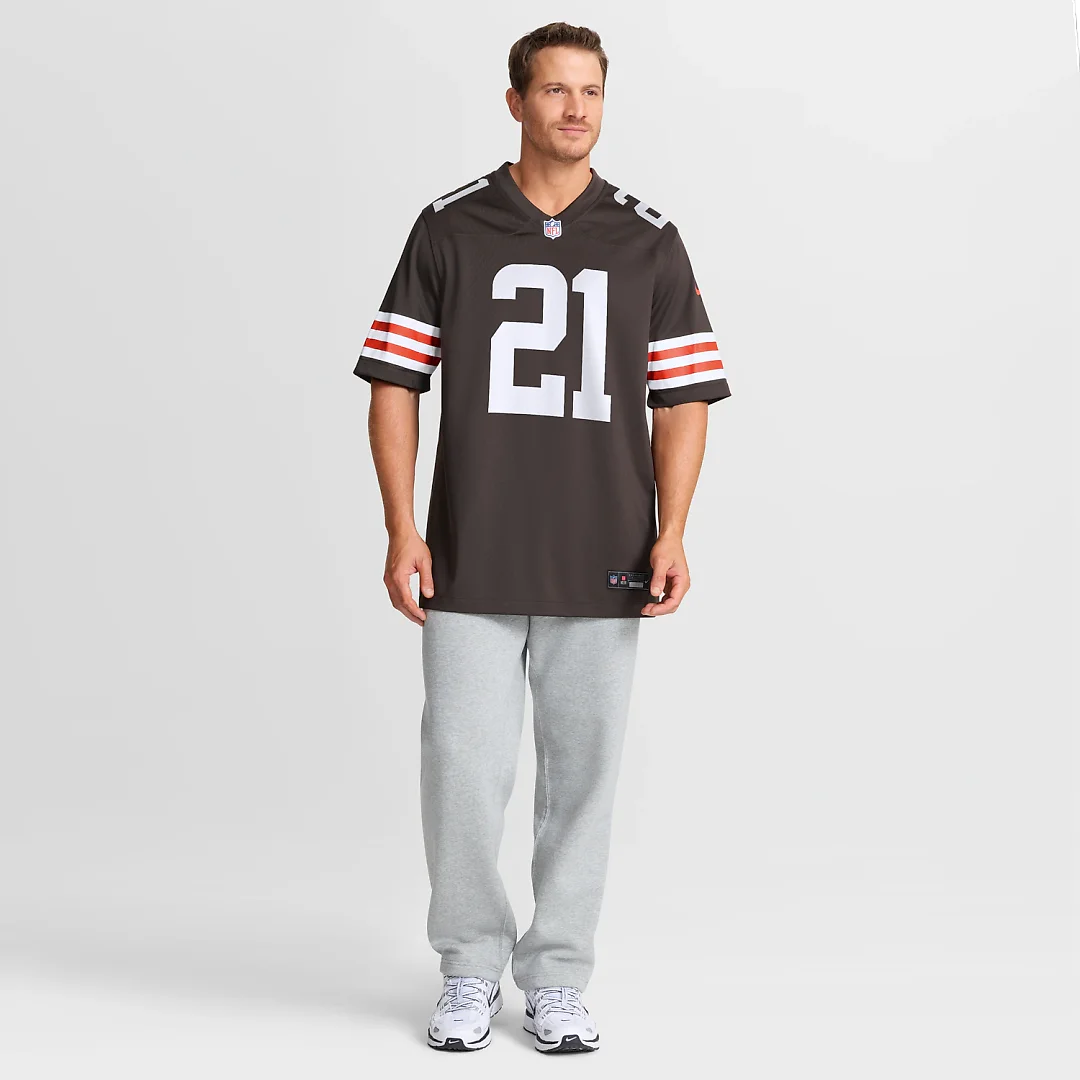 Zennovawear Denzel Ward Cleveland Browns Player Game Jersey - Brown