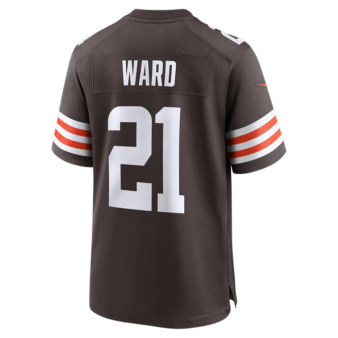 Zennovawear Denzel Ward Cleveland Browns Player Game Jersey - Brown