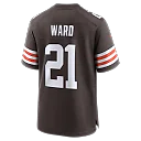 Zennovawear Denzel Ward Cleveland Browns Player Game Jersey - Brown