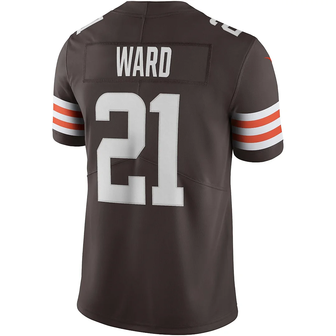 Zennovawear Denzel Ward Cleveland Browns Vapor Limited Jersey - Brown