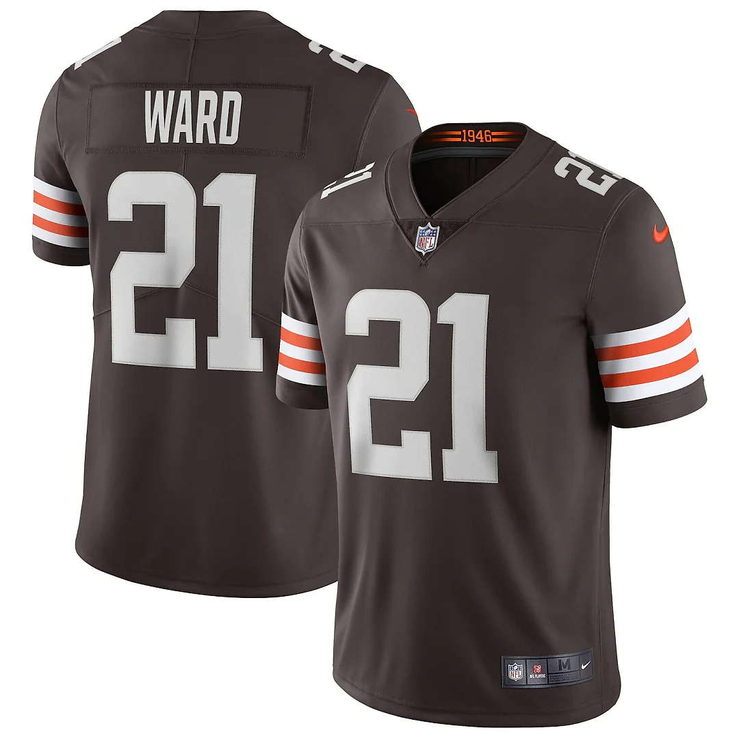 Zennovawear Denzel Ward Cleveland Browns Vapor Limited Jersey - Brown