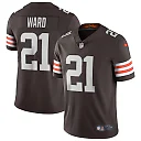 Zennovawear Denzel Ward Cleveland Browns Vapor Limited Jersey - Brown