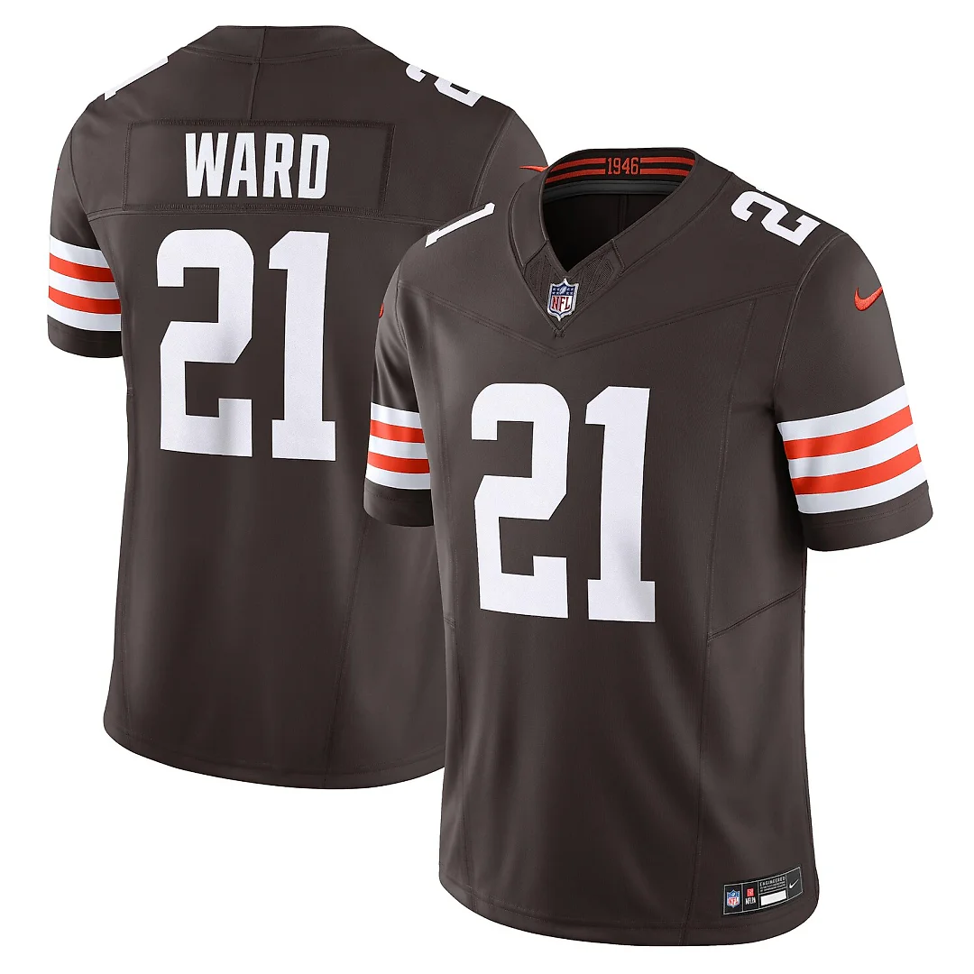 Zennovawear Denzel Ward Cleveland Browns Vapor FUSE. Limited Jersey - Brown