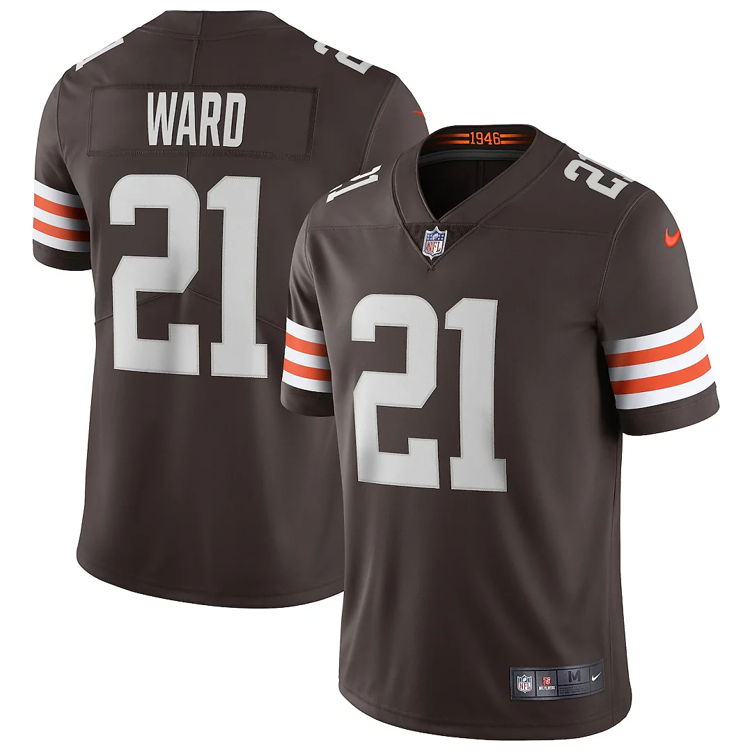 Zennovawear Denzel Ward Cleveland Browns Vapor Limited Jersey - Brown