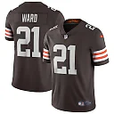 Zennovawear Denzel Ward Cleveland Browns Vapor Limited Jersey - Brown