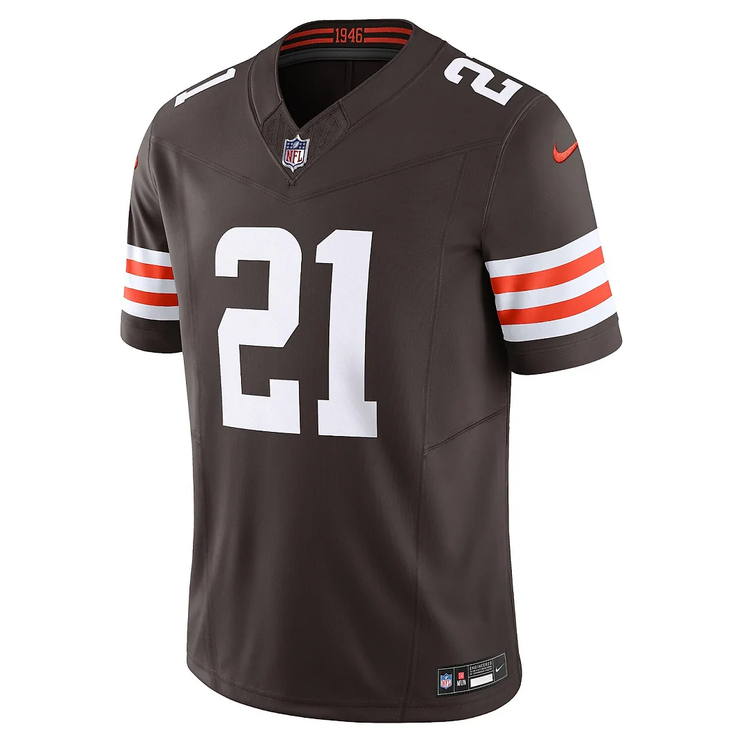 Zennovawear Denzel Ward Cleveland Browns Vapor FUSE. Limited Jersey - Brown