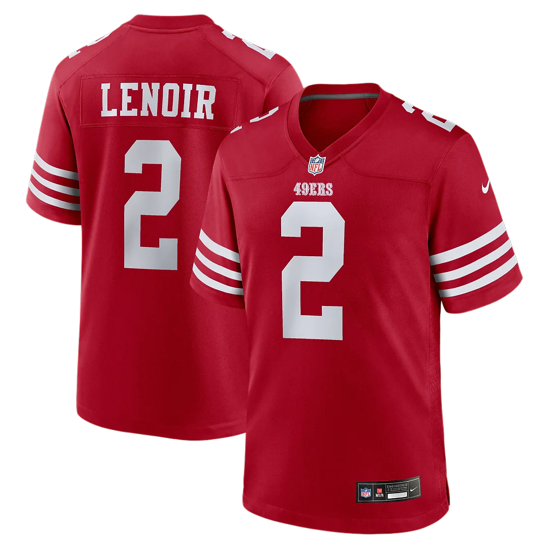 Zennovawear Deommodore Lenoir San Francisco 49ers Game Jersey - Scarlet