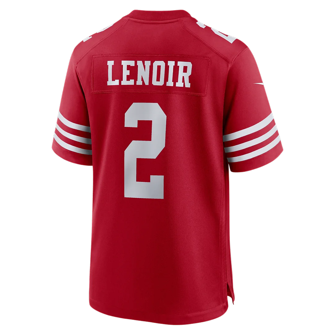 Zennovawear Deommodore Lenoir San Francisco 49ers Game Jersey - Scarlet