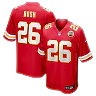 Zennovawear Deon Bush Kansas City Chiefs Game Player Jersey - Red