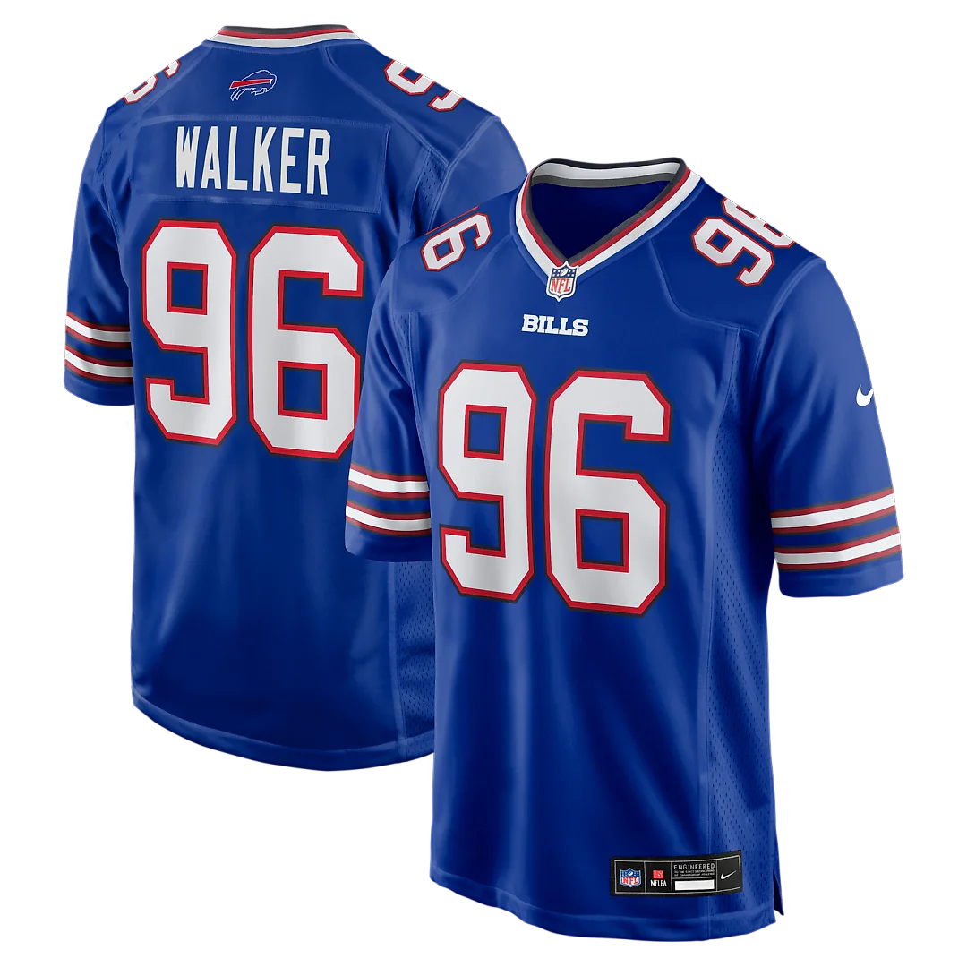 Zennovawear Deone Walker Buffalo Bills Team Game Jersey - Royal