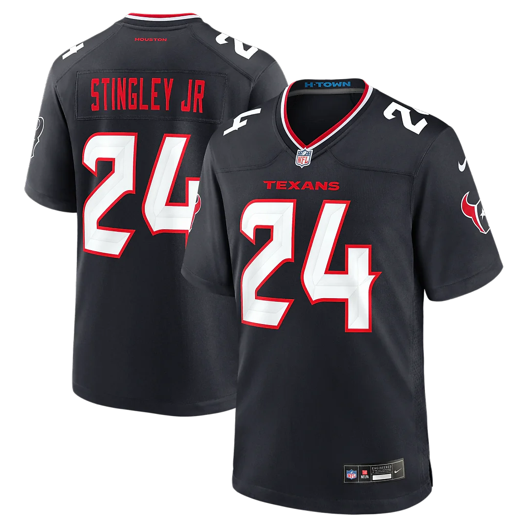 Zennovawear Derek Stingley Jr. Houston Texans Game Jersey - Navy