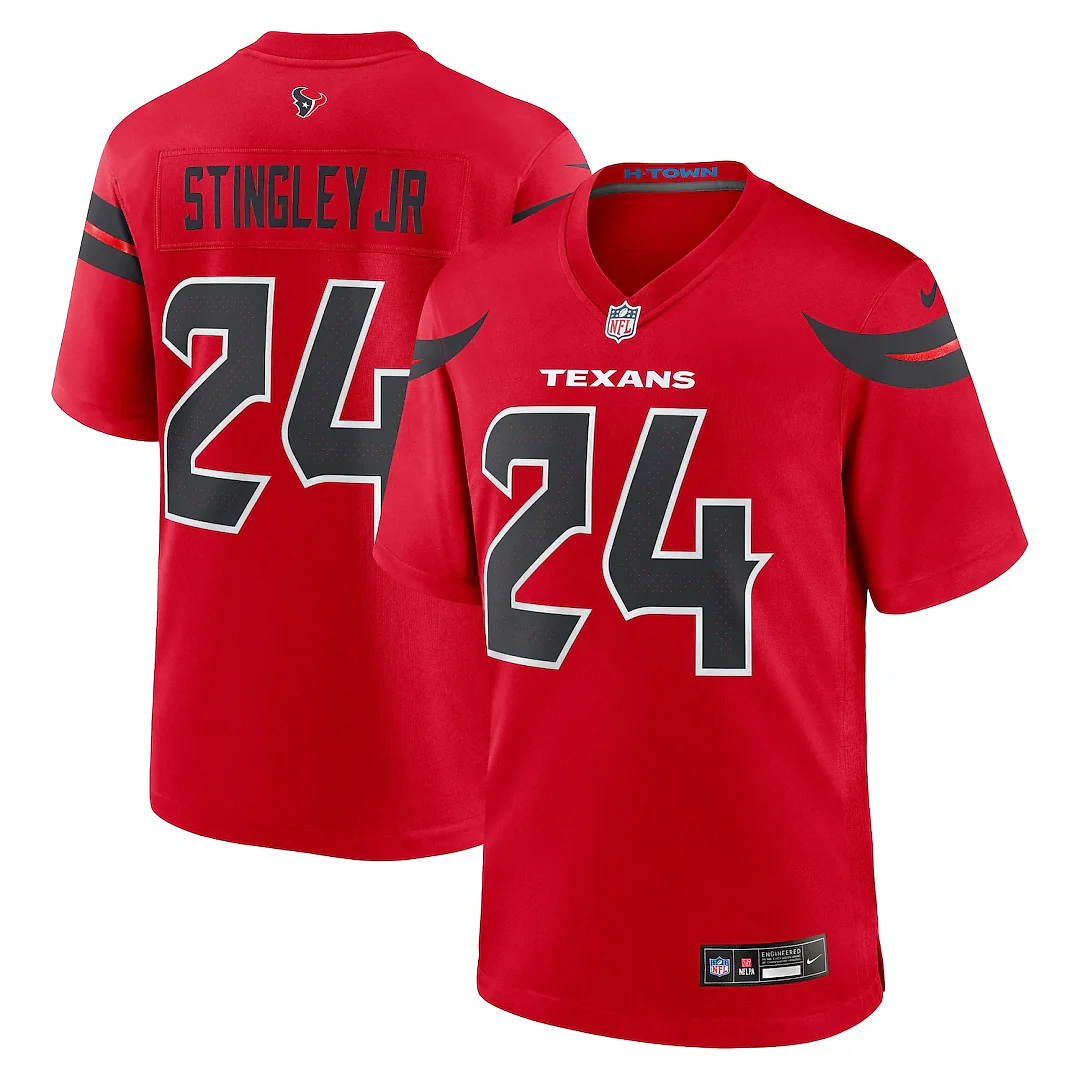 Zennovawear Derek Stingley Jr. Houston Texans Alternate Game Jersey - Red