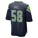 Zennovawear Derick Hall Seattle Seahawks Game Jersey - College Navy