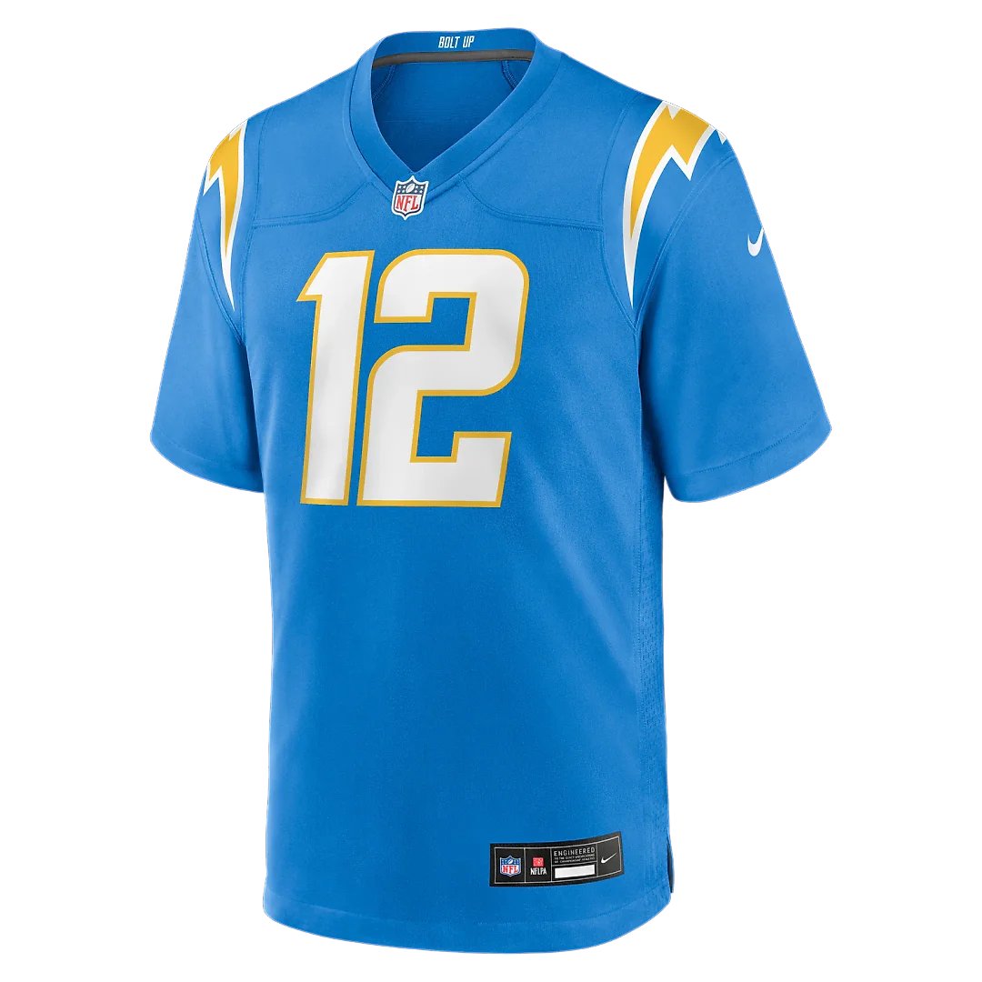 Zennovawear Derius Davis Los Angeles Chargers Team Game Jersey - Powder Blue