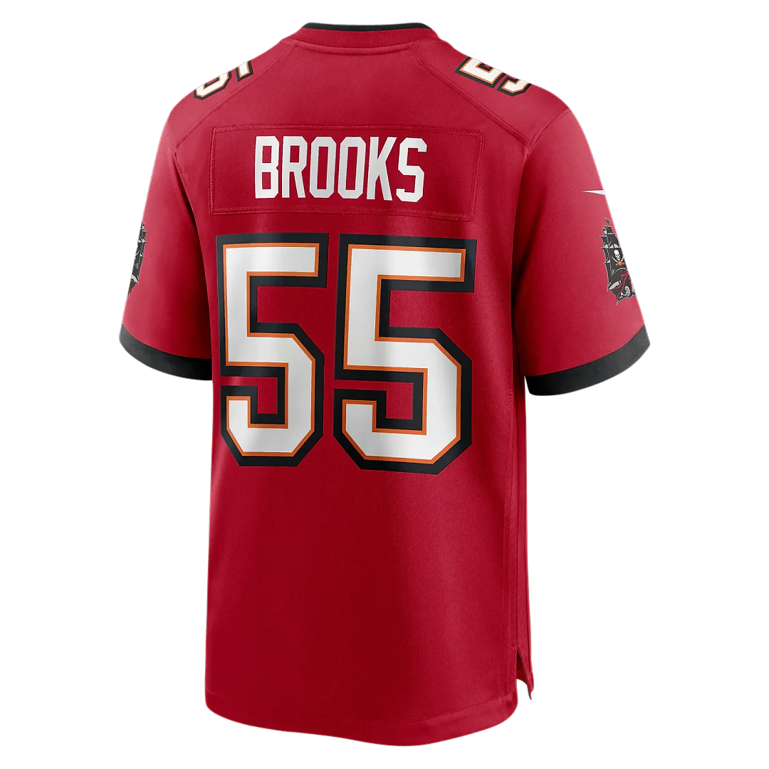 Zennovawear Derrick Brooks Tampa Bay Buccaneers Game Retired Player Jersey - Red
