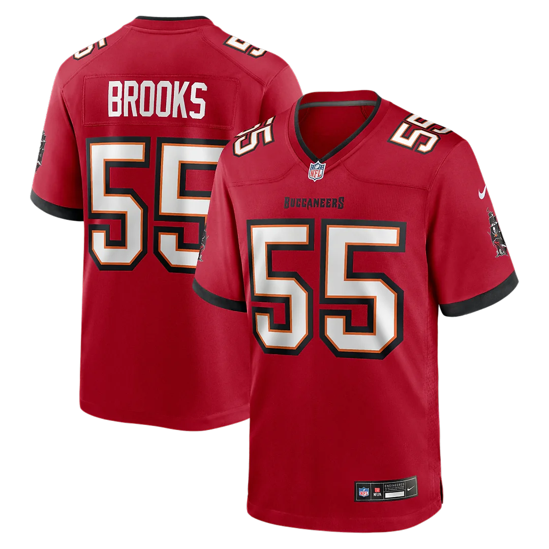 Zennovawear Derrick Brooks Tampa Bay Buccaneers Game Retired Player Jersey - Red