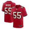 Zennovawear Derrick Brooks Tampa Bay Buccaneers Game Retired Player Jersey - Red