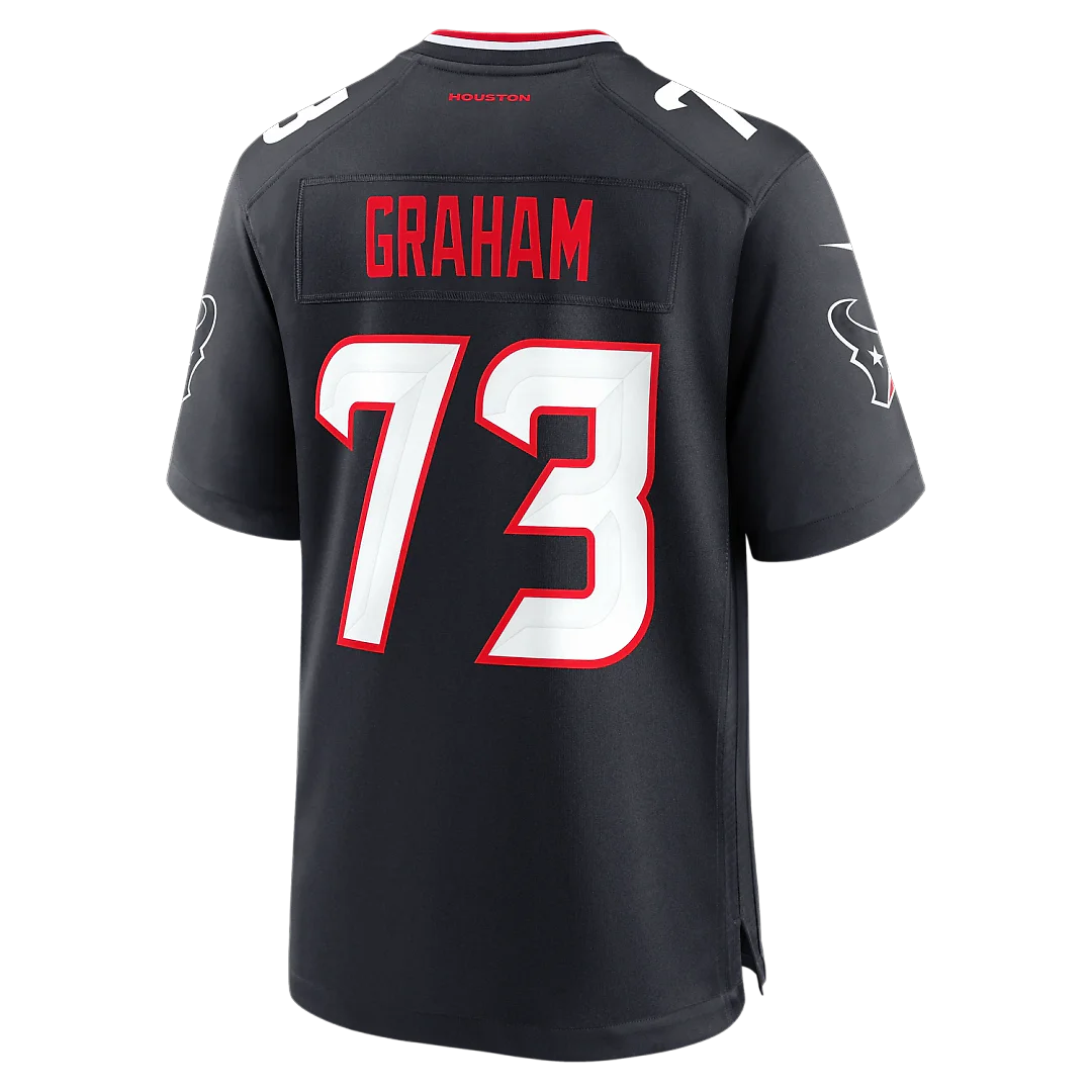 Zennovawear Derrick Graham Houston Texans Team Game Jersey - Navy