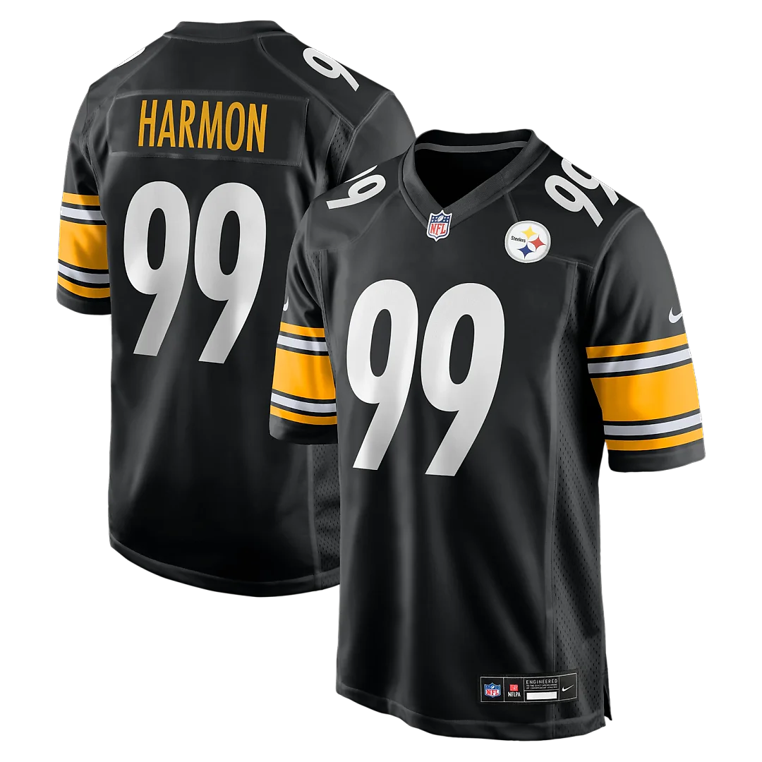 Zennovawear Derrick Harmon Pittsburgh Steelers Game Player Jersey - Black