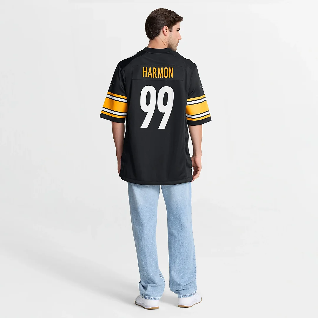 Zennovawear Derrick Harmon Pittsburgh Steelers Game Player Jersey - Black