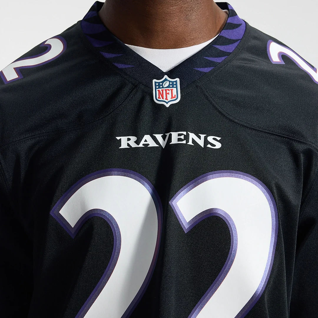 Zennovawear Derrick Henry Baltimore Ravens Alternate Game Jersey - Black