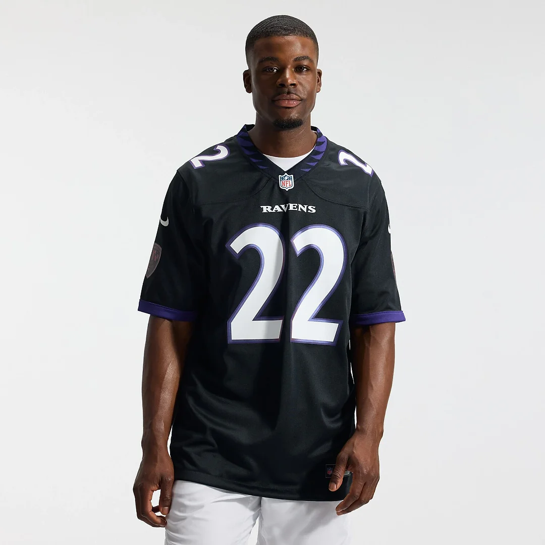 Zennovawear Derrick Henry Baltimore Ravens Alternate Game Jersey - Black