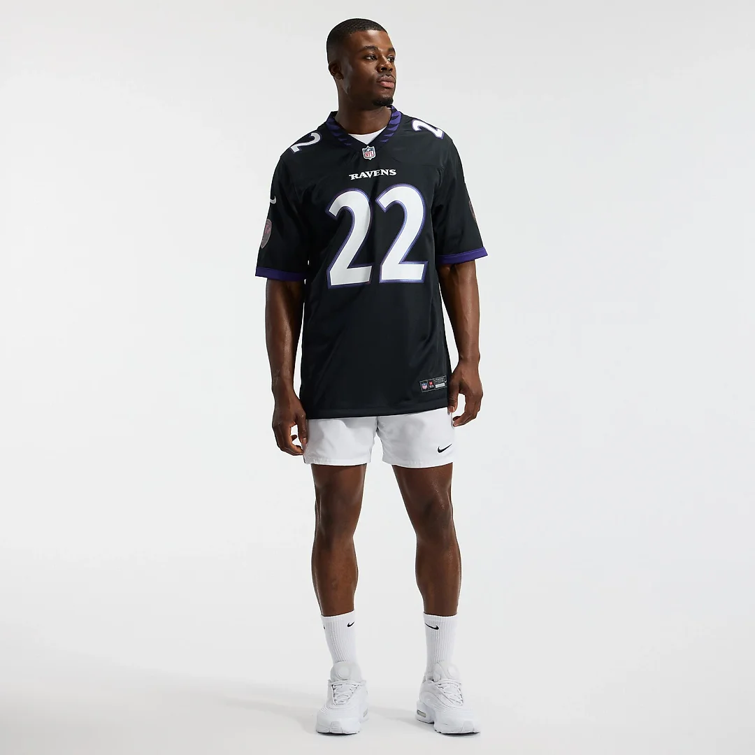 Zennovawear Derrick Henry Baltimore Ravens Alternate Game Jersey - Black