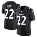 Zennovawear Derrick Henry Baltimore Ravens Alternate Alternate Vapor FUSE. Stitched Limited Jersey - Black