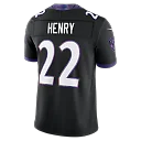 Zennovawear Derrick Henry Baltimore Ravens Alternate Alternate Vapor FUSE. Stitched Limited Jersey - Black