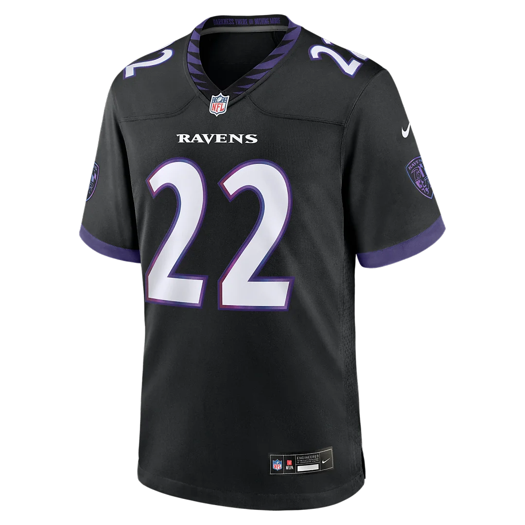 Zennovawear Derrick Henry Baltimore Ravens Alternate Game Jersey - Black