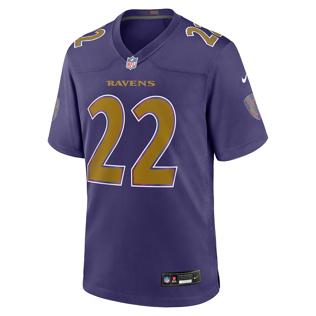 Zennovawear Derrick Henry Baltimore Ravens Alternate Game Jersey - Purple