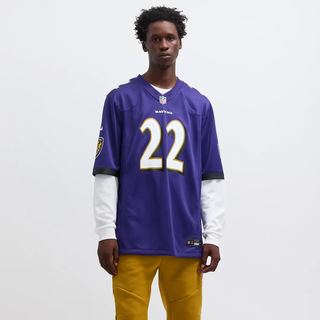 Zennovawear Derrick Henry Baltimore Ravens Game Player Jersey - Purple