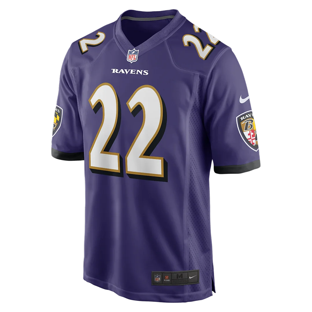 Zennovawear Derrick Henry Baltimore Ravens Game Player Jersey - Purple
