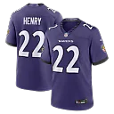 Zennovawear Derrick Henry Baltimore Ravens Team Game Jersey - Purple