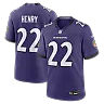 Zennovawear Derrick Henry Baltimore Ravens Team Game Jersey - Purple