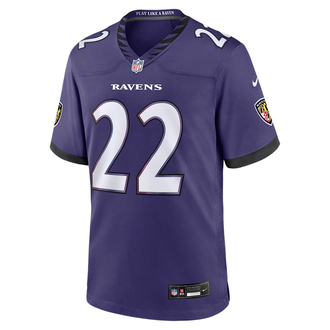 Zennovawear Derrick Henry Baltimore Ravens Team Game Jersey - Purple