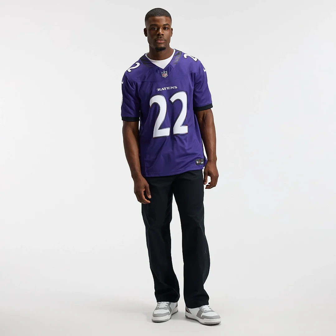 Zennovawear Derrick Henry Baltimore Ravens Team Vapor FUSE. Stitched Limited Jersey - Purple